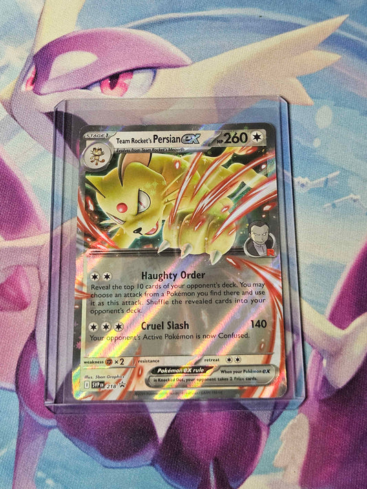 Team Rocket's Persian ex - 218 - Scarlet & Violet Promo