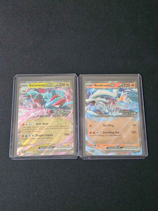 Reshiram ex & Salamence ex Journey Together Stamped