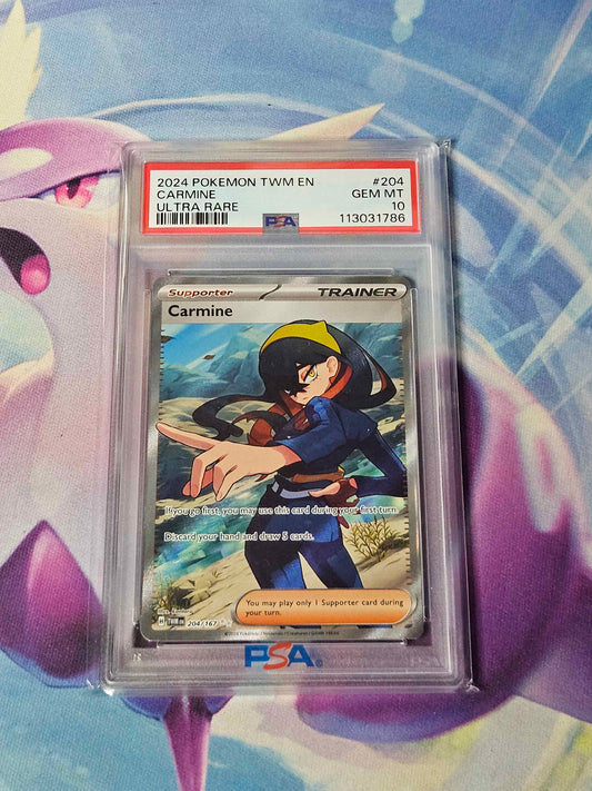 Carmine - 204/167 - Twilight Masquerade PSA 10