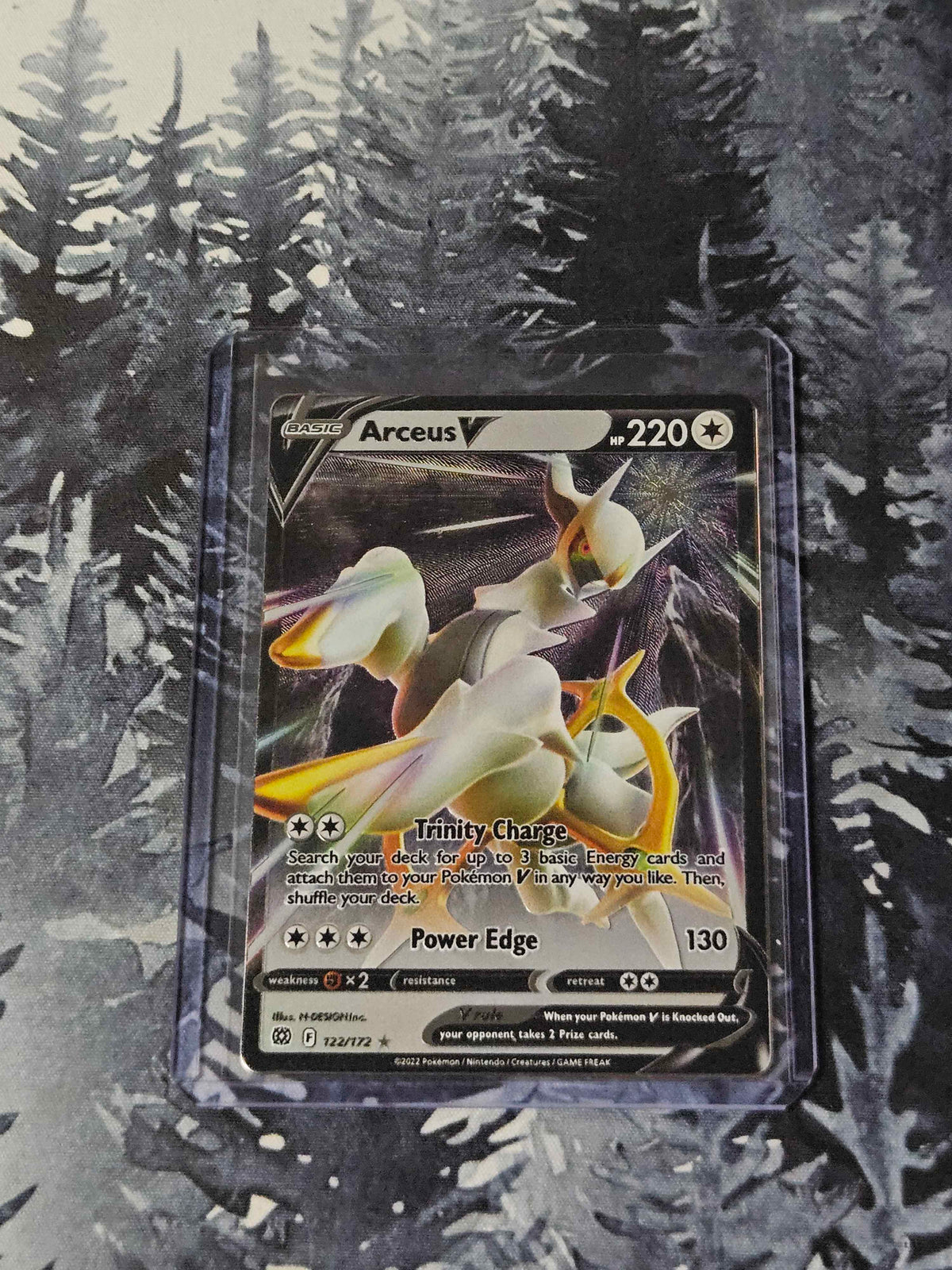 Arceus V - 122/172 (Metal Card) - Brilliant Stars Promo