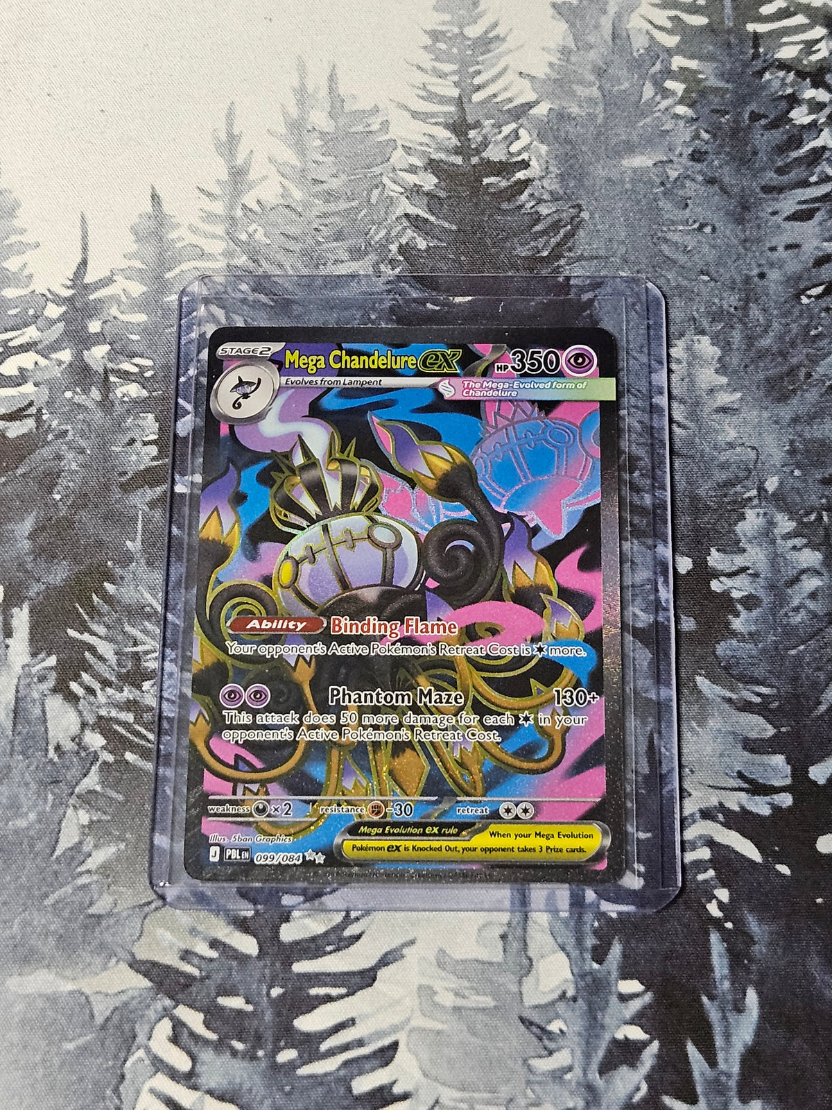 Mega Chandelure ex - 099/084 - Pitch Black