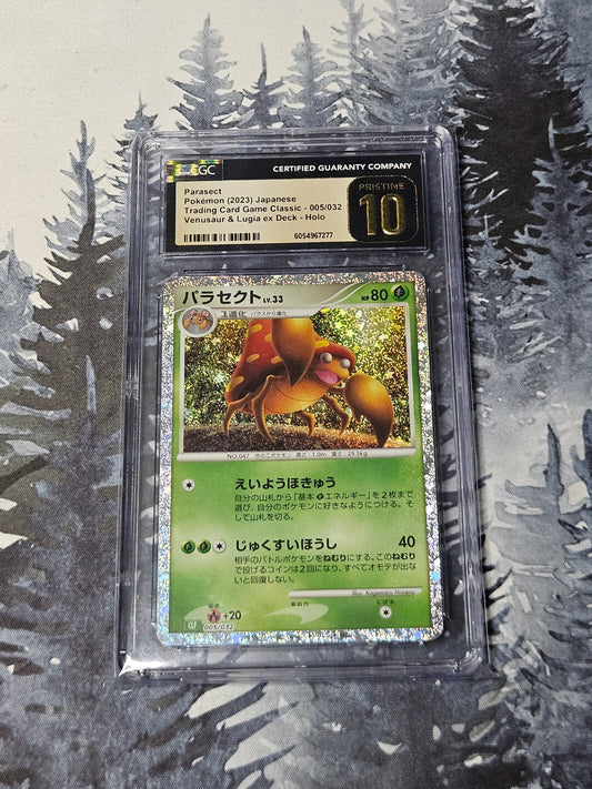 Parasect #5 Pokemon Japanese Classic - CGC Pristine 10