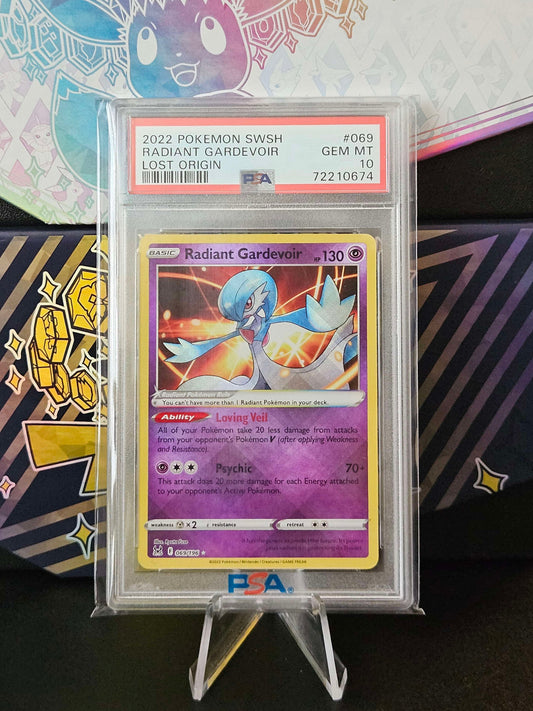Radiant Gardevoir - 069/196 - Lost Origin PSA 10
