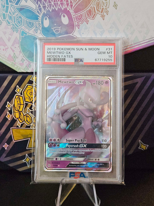 Mewtwo GX - 31/68 - Hidden Fates PSA 10